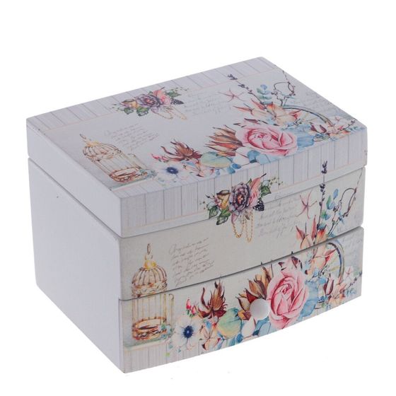 Шкатулка для украшений музыкальная, Д13 Ш10 В9 см