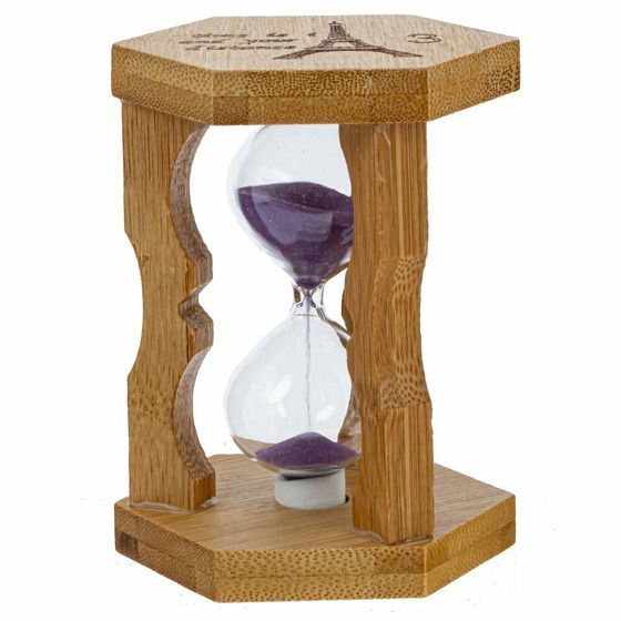 Часы песочные (3 мин.), Д7,5 Ш6,5 В10 см, 4в.