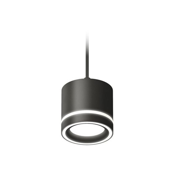 Светильник подвесной с акрилом Ambrella light, XP8111021, GX53 LED 12 Вт, цвет чёрный песок, белый матовый