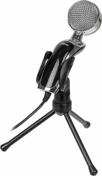 Микрофон Ritmix RDM-127 1,5м черный