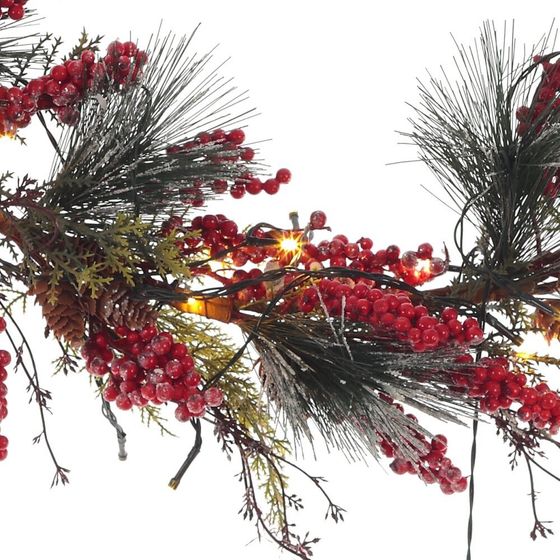 Изделие декоративное с подсветкой &quot;Гирлянда&quot; (3хАА, н/п), L85 W10 H25 см