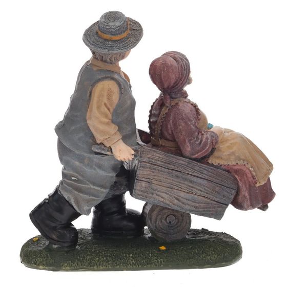 Фигурка декоративная "Бабушка с дедушкой", L15 W7 H15 см, 2в.