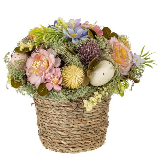 Цветочная композиция &quot;Пасхальная&quot;, L18 W15 H16 см