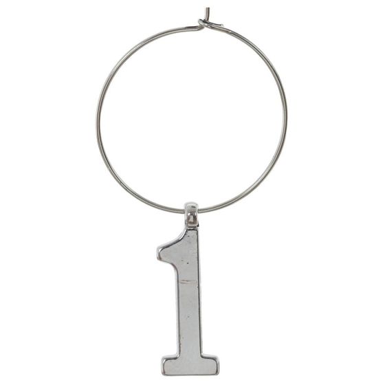 Набор: пробка для бутылки и декор для бокалов, L9 W3,5 H14 см