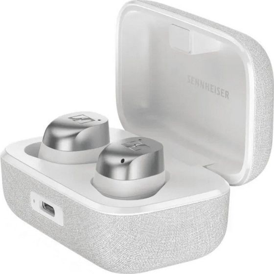 Гарнитура вкладыши TWS Sennheiser Momentum True Wireless 4 белый/серебристый (MTW4 700366)