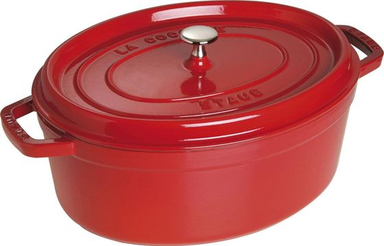 STAUB Garnek żeliwny owalny 5.5l czerwony