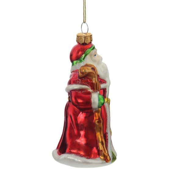 Украшение новогоднее "Дед Мороз, L6,5 W6,5 H13 см