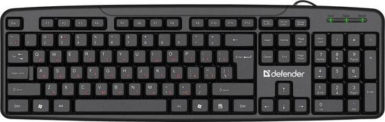 Клавиатура Defender Astra HB-588 проводная черный