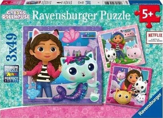 Ravensburger Пазл для детей 3x49 Дом для кошки Габи