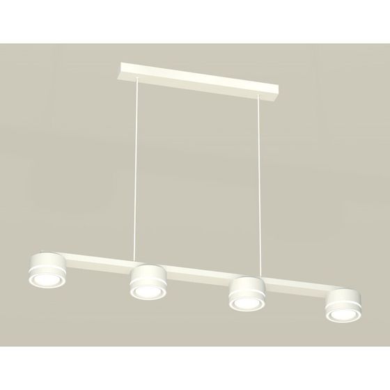 Комплект подвесного светильника с акрилом Ambrella light, Traditional DIY, XB9151201, 4хGX53, цвет белый песок, белый матовый