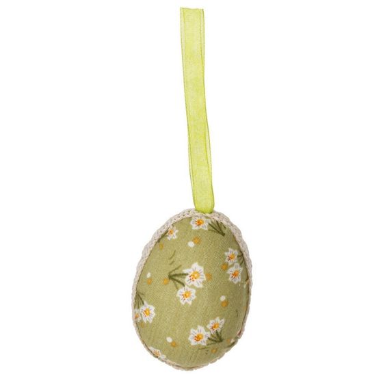 Изделие декоративное подвесное &quot;Яйцо&quot; (блок 6шт), L4 W3 H6 см, 3в.