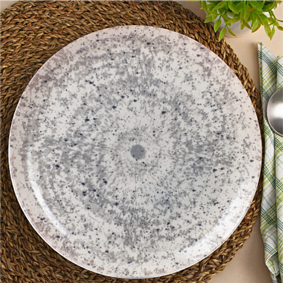 Тарелка обеденная DIWALI TARSO GREY&amp;BLACK 25см