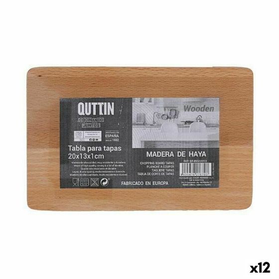 Разделочная доска Quttin 20 x 13 x 1 cm (12 штук)