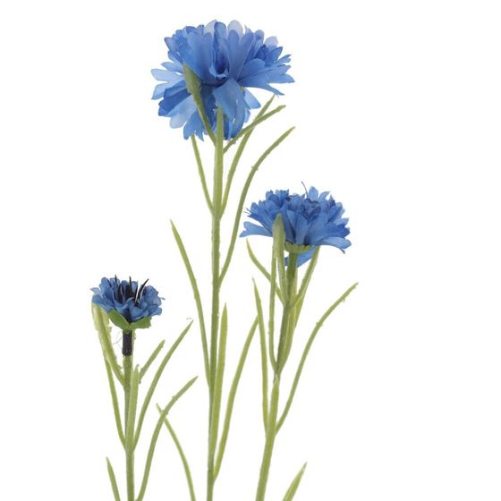 Цветок искусственный "Василек", L7 W5 H68 см, 2в.