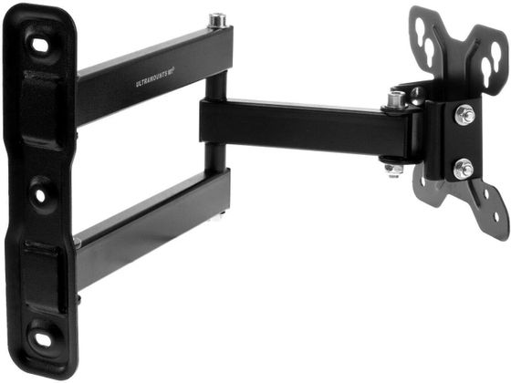 Кронштейн для телевизора Ultramounts UM896 черный  13&quot;-27&quot; макс.30кг поворотно-выдвижной и наклонный, настенный