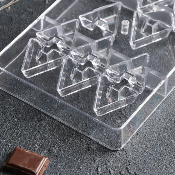 !09 Комплект из 2-х штук - Форма для шоколада и конфет «Хеопс», 14 ячеек, 20×12×2,5 см