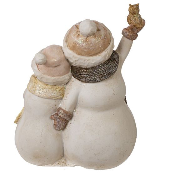 Фигурка декоративная &quot;Снеговики&quot;, L12 W9,5 H15,5 см