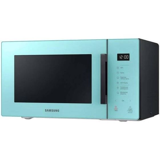 Микроволновая печь Samsung MG23T5018AN/BW 23л 800Вт мятный /черный