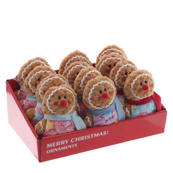 Игрушка набивная подвесная &quot;Пряничный человечек&quot;, L9,5 W5,5 H15 см, 3в.