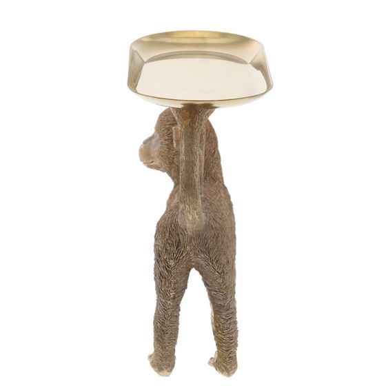 Фигурка декоративная &quot;Обезьяна&quot; с подносом, L17 W8 H18 см