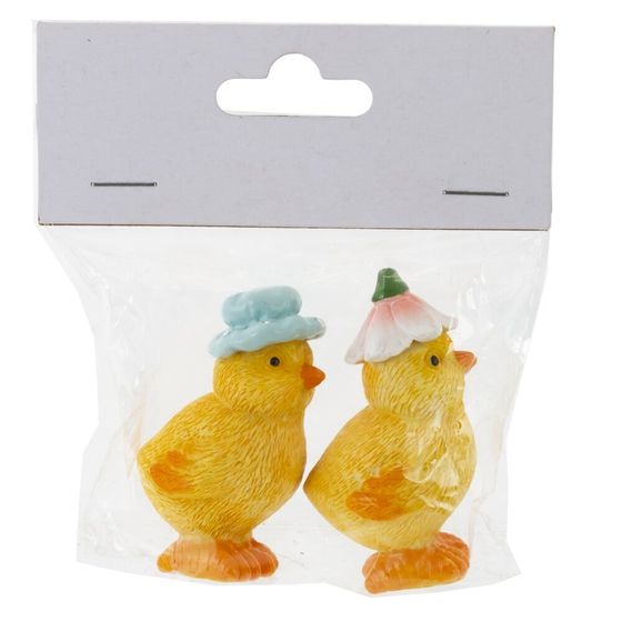 Набор из 2-х фигурок декоративных &quot;Цыпленок&quot; (3*3,5*6), L10 W3 H12 см