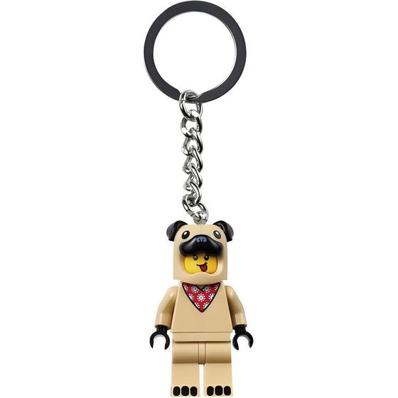 Брелок для ключей LEGO French Bull Dog Guy, строительные блоки 854158