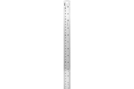 Линейка стальная Deli DL8030Y 300мм нержавеющая сталь