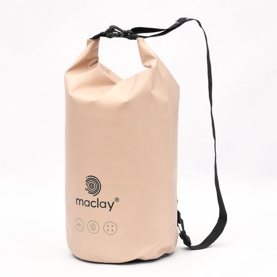 Гермомешок туристический maclay, 40 л, 500D, цвет оранжевый
