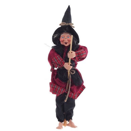 Игрушка набивная &quot;Баба-яга&quot;, Д14 Ш11 В45 см, 3в.