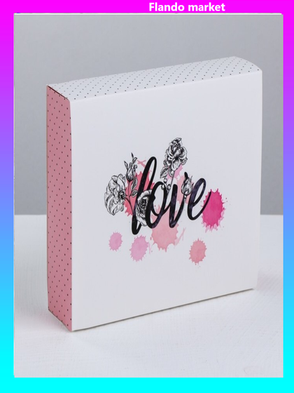 !Коробка для сладостей 5 штук «LOVE», 20 × 15 × 5 см