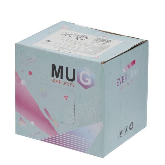 Кружка с крышкой и ложкой, 390 мл, L12,5 W9,5 H13 см