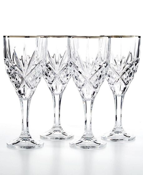 Dublin Platinum Goblets, Set of 4