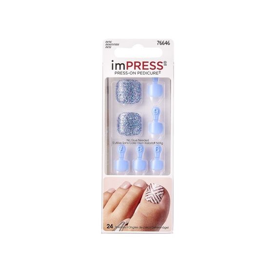 Твердый лак Kiss imPRESS Toe Nails BIPT014C «Дымчатый топаз»