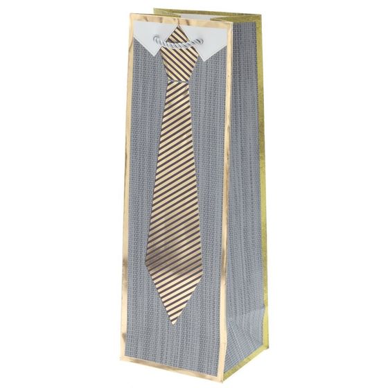 Пакет подарочный (бумага 210г/м2, (блок микс 12шт), L12 W10 H35 см, 4в.