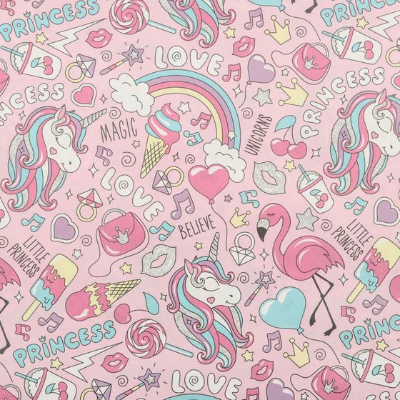 !09 Набор упаковочной бумаги (4 листа) глянцевая "Нежность" 50 × 70 см.