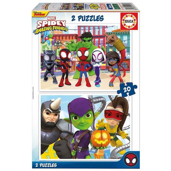 EDUCA BORRAS 2X20 Spidey&amp;His Amazing Friends Puzzle