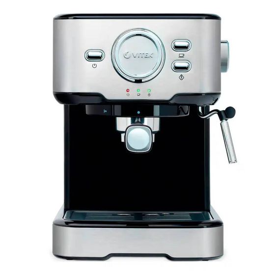 Кофеварка рожковая Vitek VT-1520 (MC) 850Вт серебристый/черный