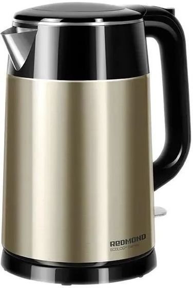 Чайник электрический Redmond RK-M1582 1.7л 1800Вт золотистый/черный