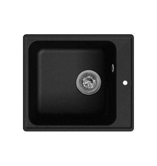 Мойка LEX BALATON 420 BLACK 42х48 кварц черный