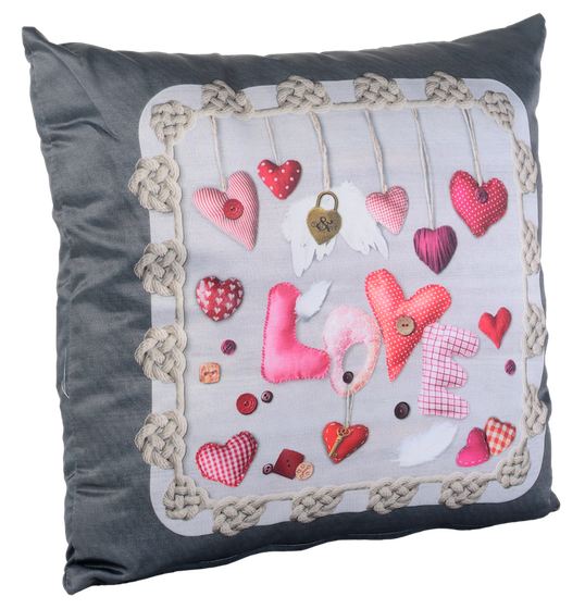 !09 Подушка декоративная "Love" 35*35см.