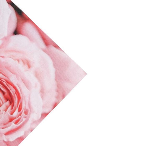 !09 Бумага упаковочная (набор 4 листа) глянцевая «Пионы» 70 × 100 см.