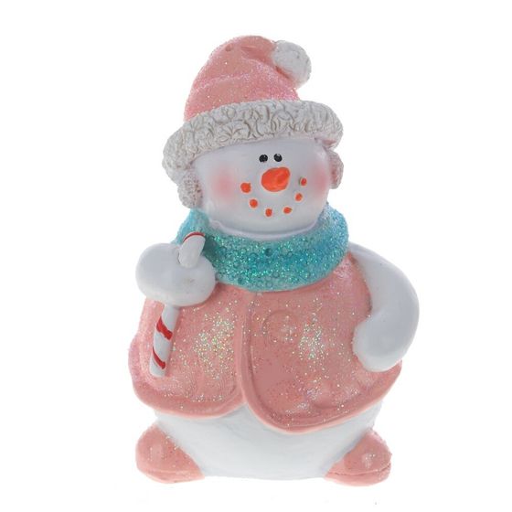 Фигурка декоративная &quot;Снеговик&quot;, L5,5 W5,5 H8,5 см, 4в.