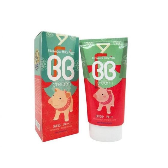 BB-крем для лица Elizavecca Milky Piggy SPF 50+ PA+++ осветляющий антивозрастной, 50 мл