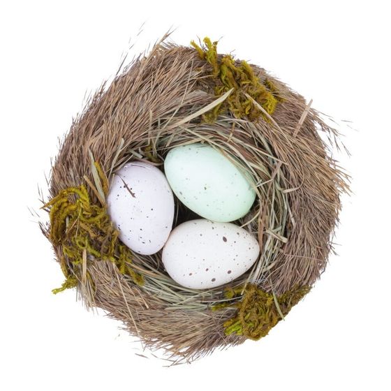 Набор из 2-х изделий декоративных &quot;Гнездо пасхальное&quot; (11*6), L24 W12 H4,5 см