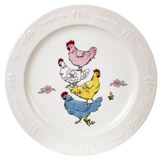 Тарелка, L26 W26 H1,5 см