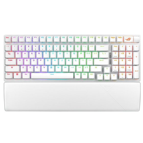 Клавиатура Asus X901 SCOPE II 96 LED игровая беспроводная/проводная белый (90MP037A-BKRA30)