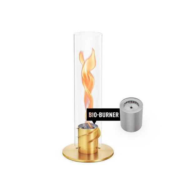 SPIN 1200 Tischfeuer gold inkl. Bio-Burner - bis zu 2000 W Leistung 00699