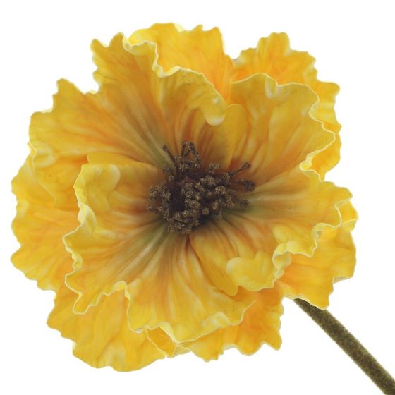 Цветок искусственный "Мак", L17 W20 H91 см