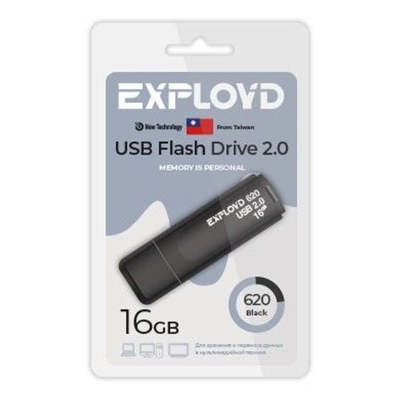 Флеш диск 16GB Exployd EX-16GB-620 USB 2.0 черный