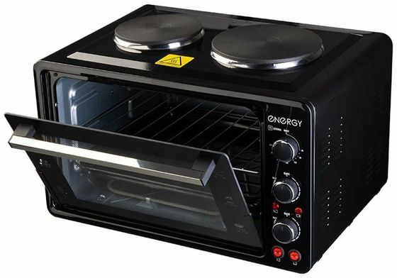 Мини-печь с плитой Energy GН-35A-B 1600Вт черный